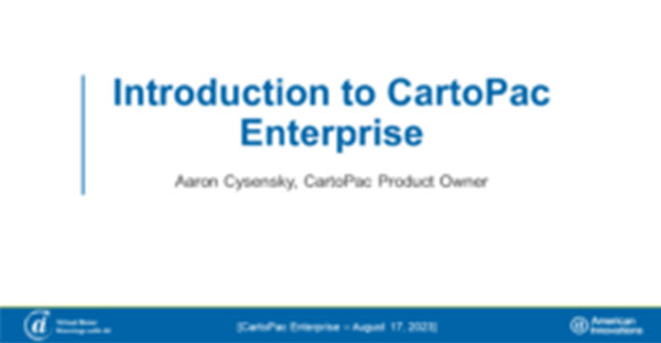 An Introduction to CartoPac Enterprise: Virtual Brew 8/17/2023 ...